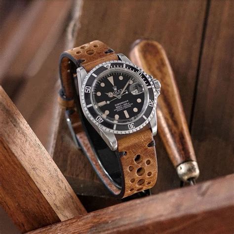 fake leather strap rolex|vintage leather strap rolex watches.